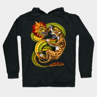 Aztec Jaguar vs Quetzalcoatl Hoodie